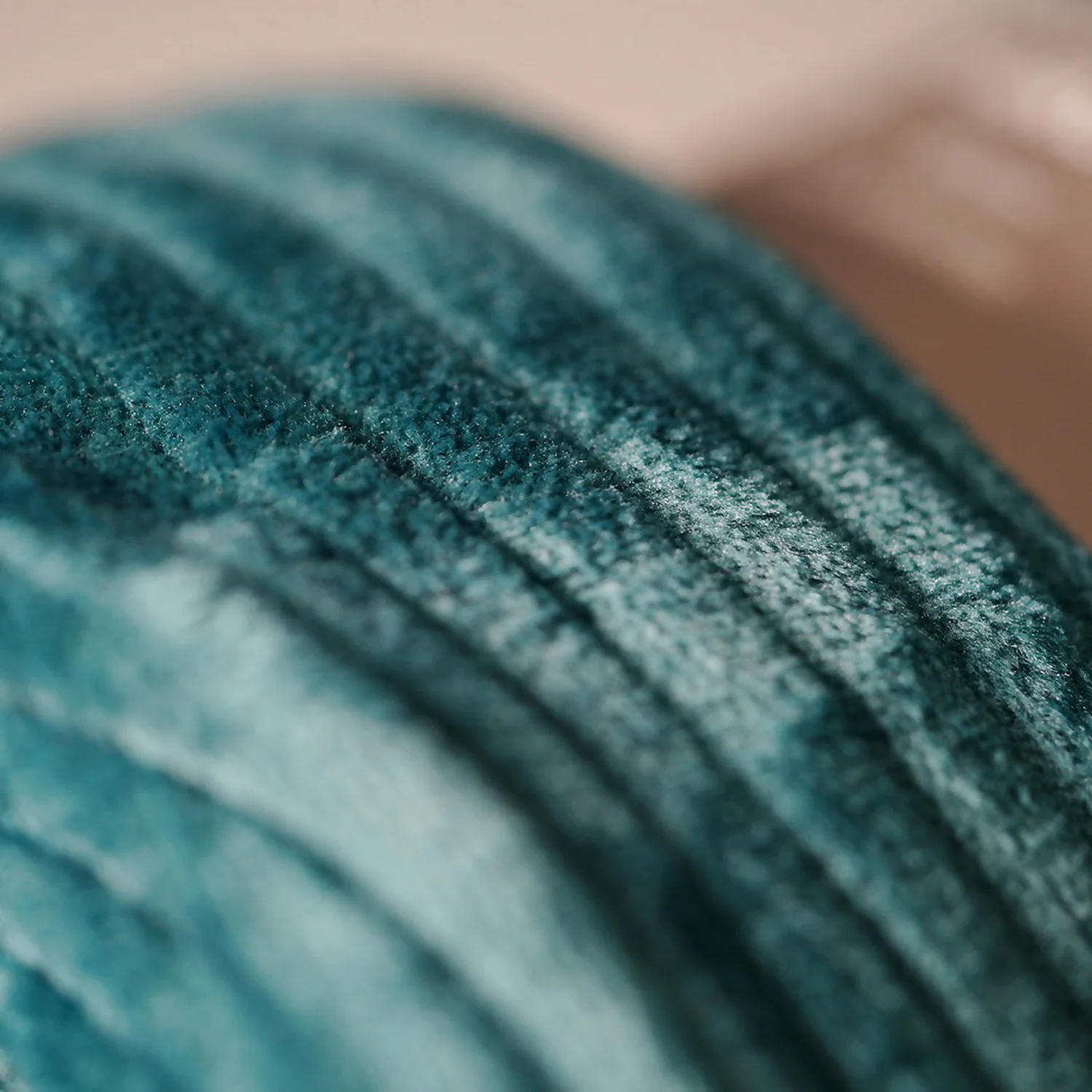Striped Fleece Throw - Dark Teal - 130x180cm 2 Striped Fleece Throw - Dark Teal - 130x180cm - Image 2
