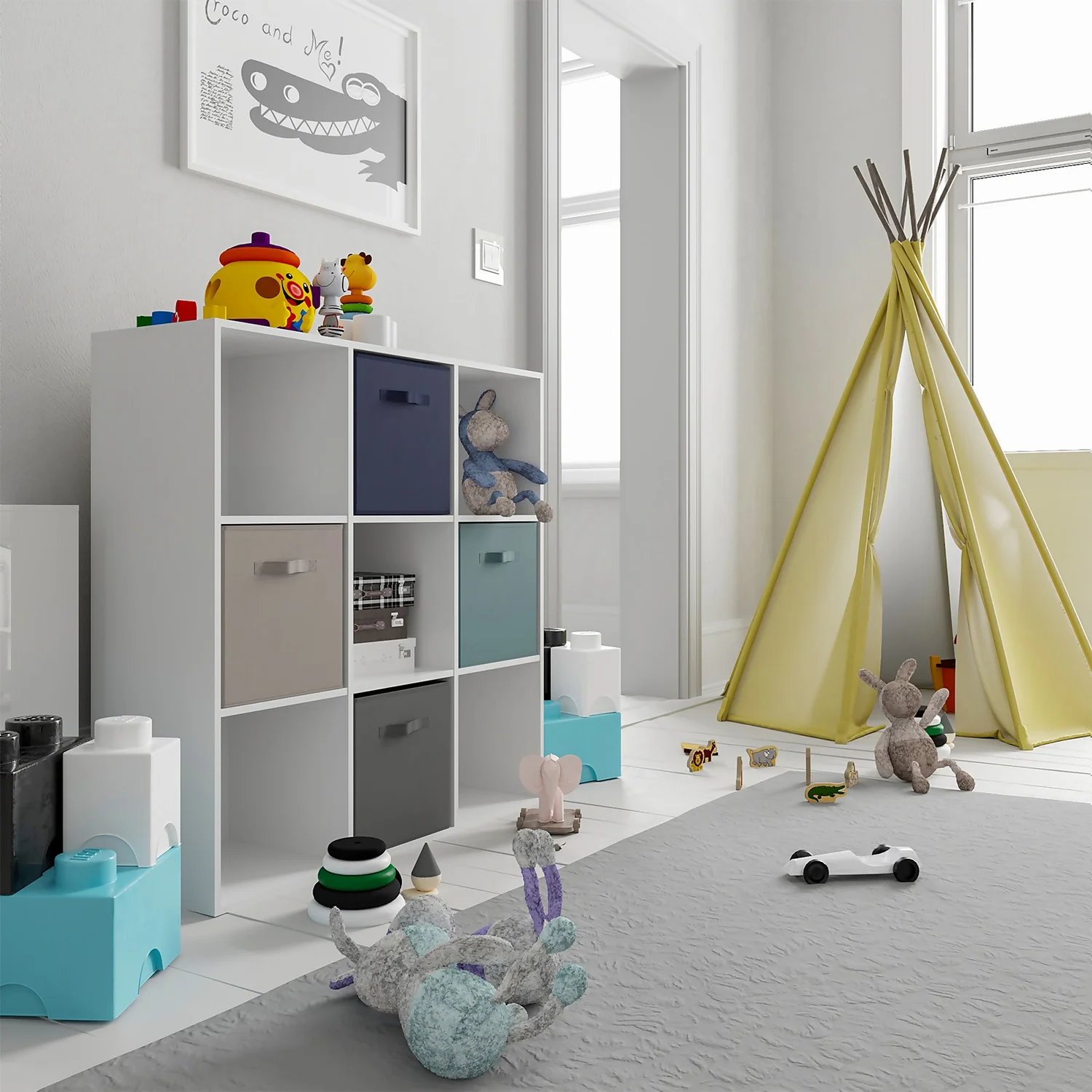 Living Elements Compact Cube Fabric Insert - Taupe 2 Living Elements Compact Cube Fabric Insert - Taupe - Image 2