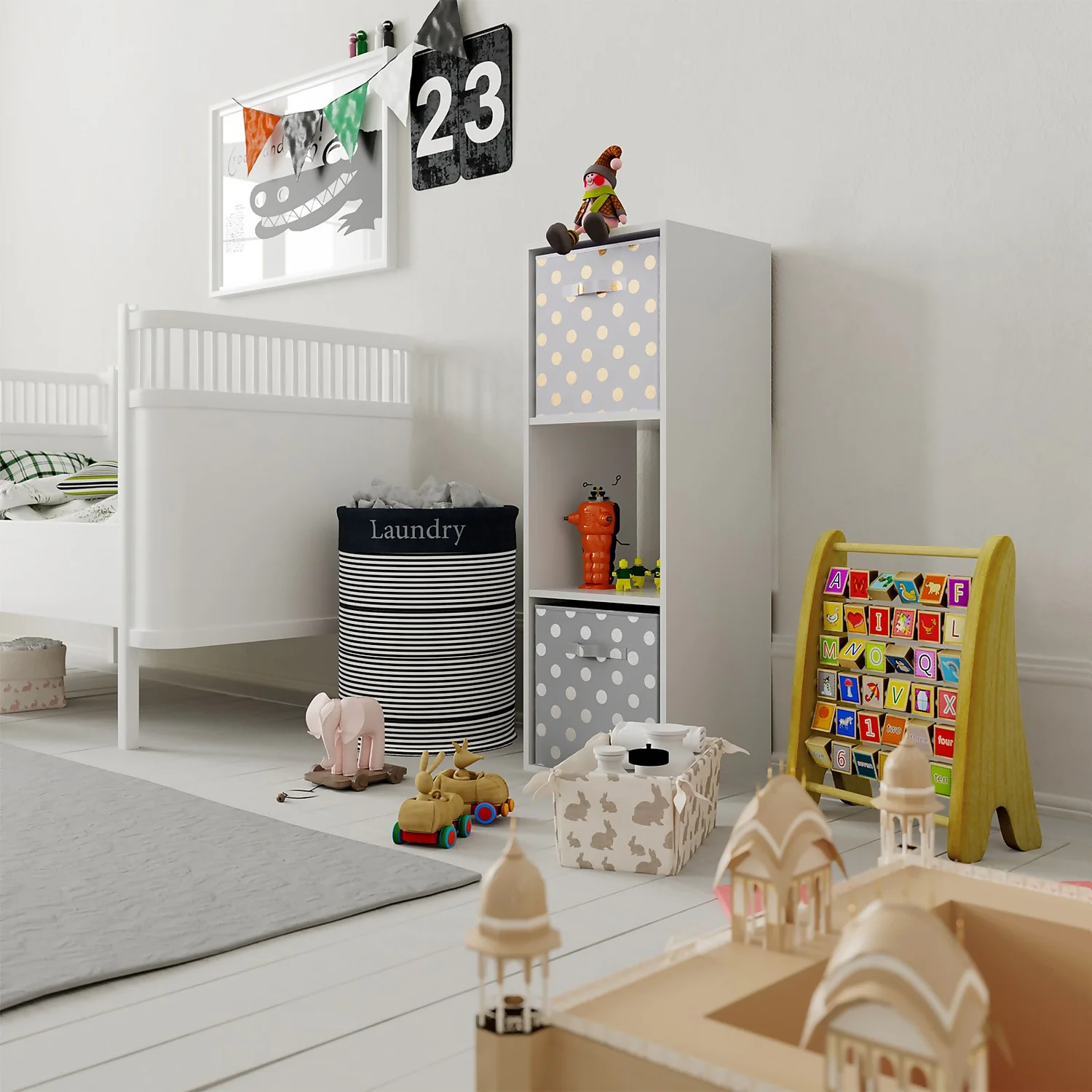 Living Elements Compact Cube Foil Spot Insert - White & Gold 2 Living Elements Compact Cube Foil Spot Insert - White & Gold - Image 2