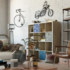 Clever Cube Velvet Geometric Insert - Navy & Gold -Curver Shop 12932950 5294887876692979