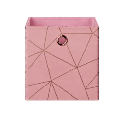 Clever Cube Velvet Geometric Insert - Pink & Rose Gold 5 Clever Cube Velvet Geometric Insert - Pink & Rose Gold -Curver Shop 12932960 1744887876808350