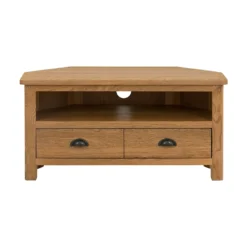 Norbury Corner TV Stand - Oak -Curver Shop 12940834 2054873340558412