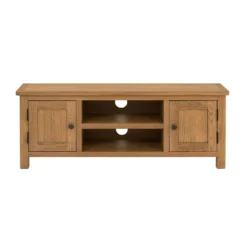 Norbury Wide TV Stand - Oak -Curver Shop 12940838 2054873341814554