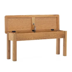 Norbury Storage Dining Bench - Oak -Curver Shop 12940845 1674874669675706