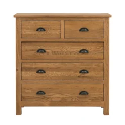 Norbury 5 Drawer Chest - Oak -Curver Shop 12940848 7734873339427256
