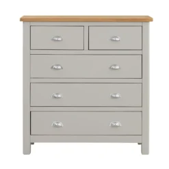 Norbury 5 Drawer Chest - Grey -Curver Shop 12940860 3534873335632298