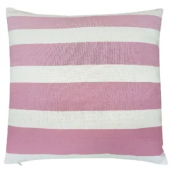None Bold Gradient Stripe Cushin - Rose - 43x43cm