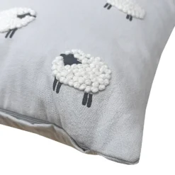 None French Knot Sheep Cushion - 43x43cm -Curver Shop 12940885 1924862494364190
