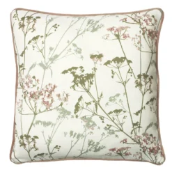 Gypsophila Print Cushion - 43x43cm - Olive