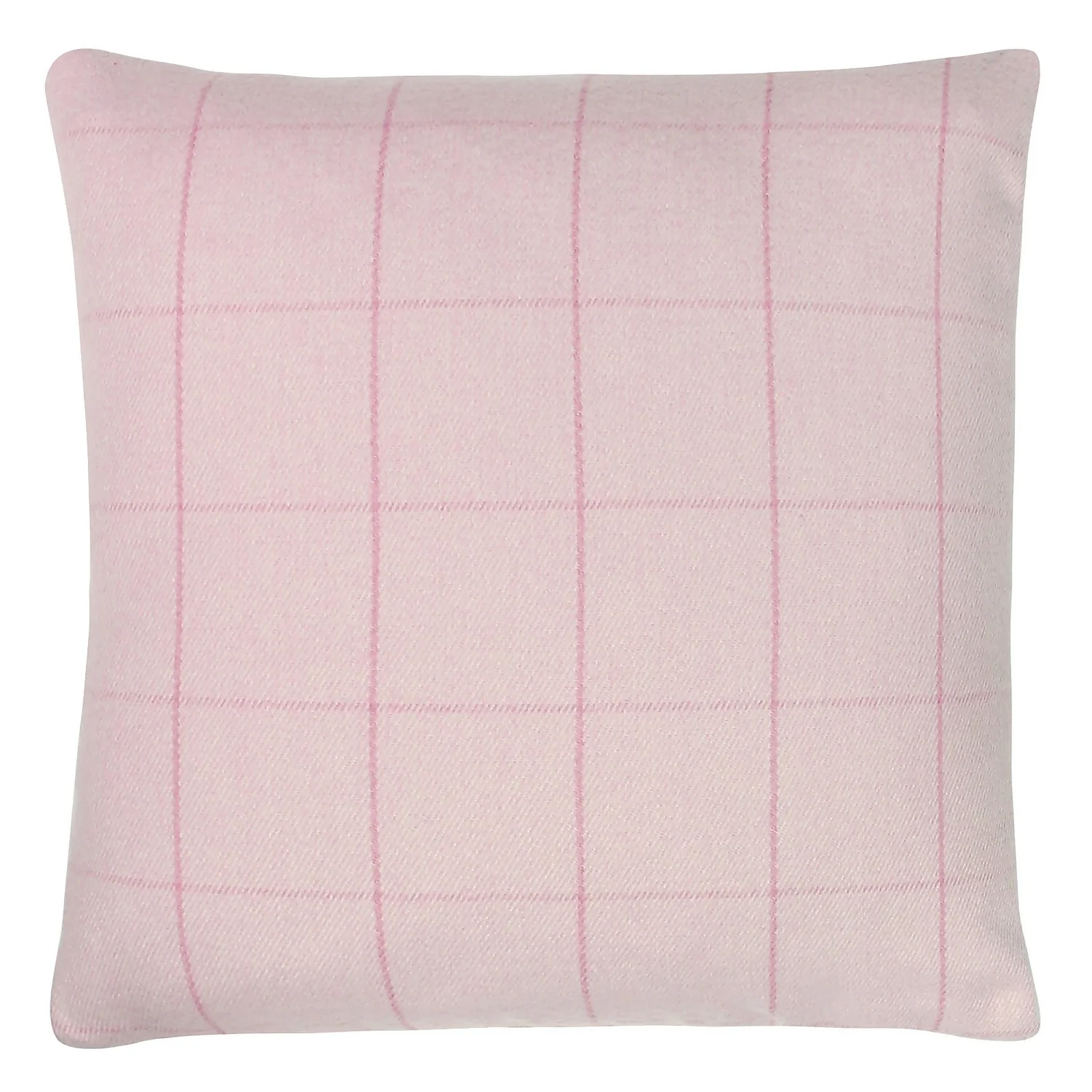 Window Check Cushion - 43x43cm - Rose 1 Window Check Cushion - 43x43cm - Rose