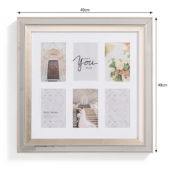 Bevelled Mirror Multi Frame Silver. -Curver Shop 13027967 1624930895998650