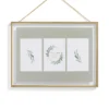 Hanging Metal Frame - 30x40cm - Brushed Brass