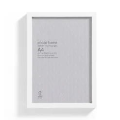Box Photo Frame - A4 - White