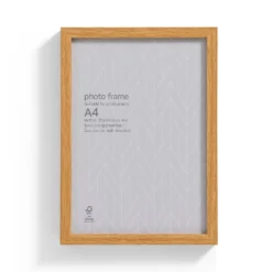 Box Photo Frame - A4 - Oak