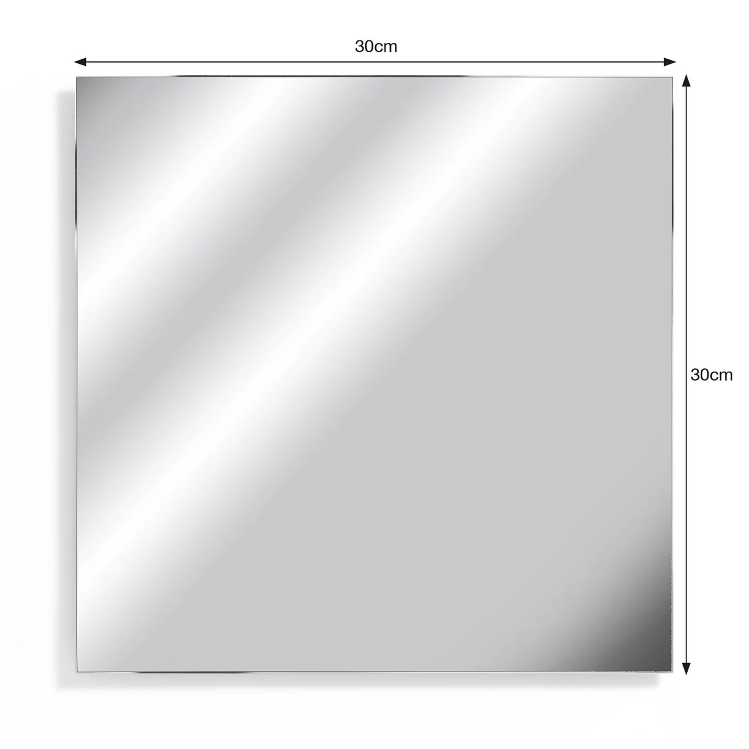 Frameless Mirror - Set Of 4 4 Frameless Mirror - Set Of 4 - Image 4