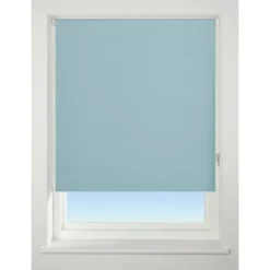 Duck Egg Blue Blackout Roller Blind - 120cm