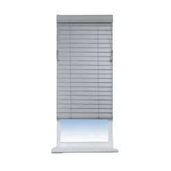 50mm Faux Wood Venetian Blind - 90cm - Grey