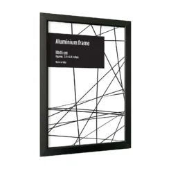 Aluminium Photo Frame - Set Of 2 10x15cm - Black