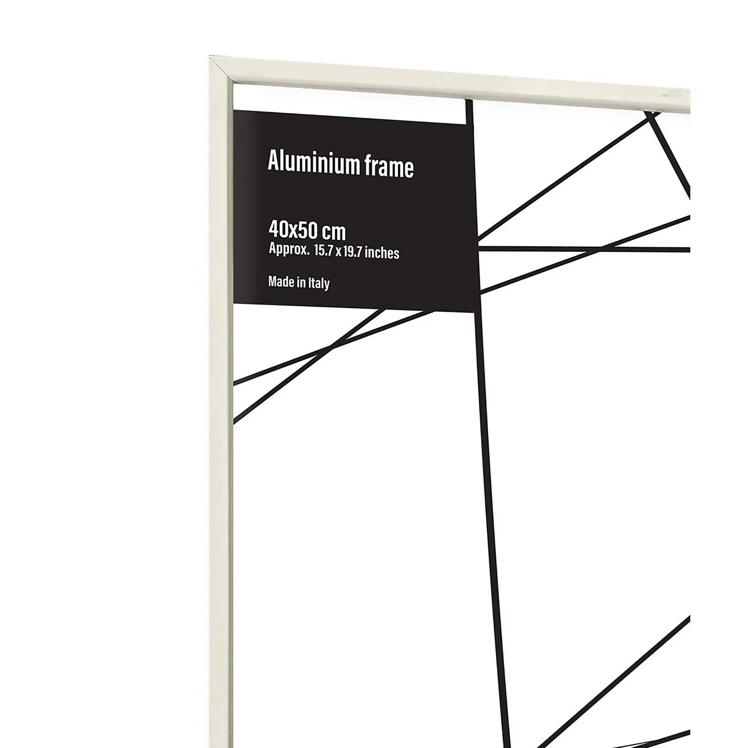 Aluminium Photo Frame - 40x50cm - White 2 Aluminium Photo Frame - 40x50cm - White - Image 2