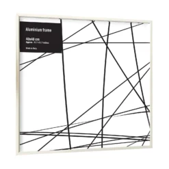 Aluminium Photo Frame - 40x40cm - White