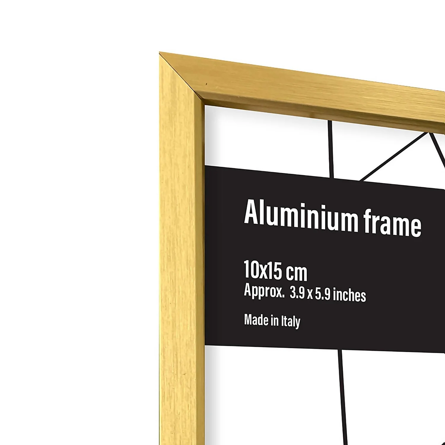 Aluminium Photo Frame - Set Of 2 10x15cm - Gold 2 Aluminium Photo Frame - Set Of 2 10x15cm - Gold - Image 2