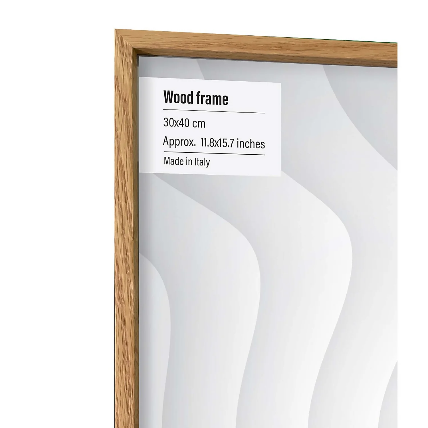 Wood Photo Frame - 30x40cm - Oak 2 Wood Photo Frame - 30x40cm - Oak - Image 2