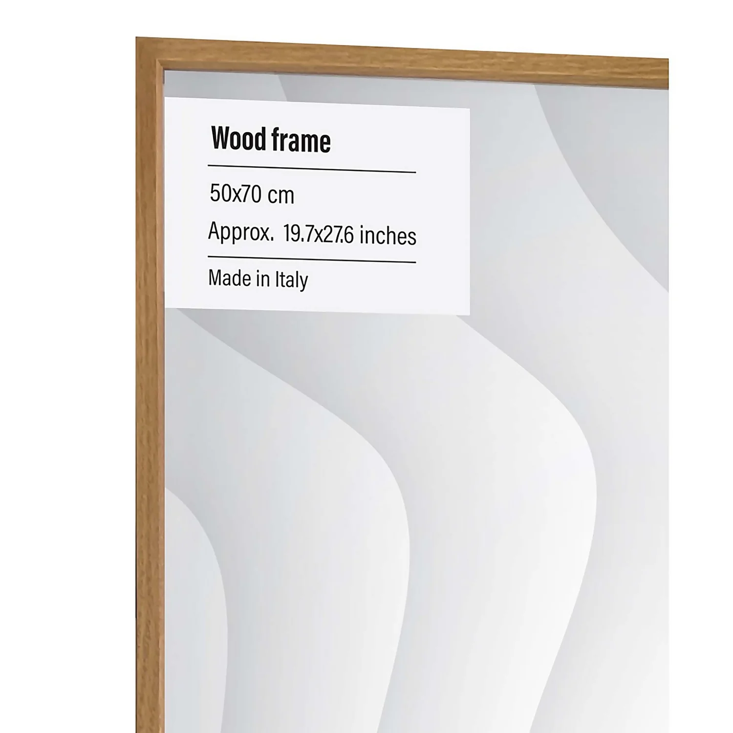 Wood Photo Frame - 50x70cm - Oak 2 Wood Photo Frame - 50x70cm - Oak - Image 2