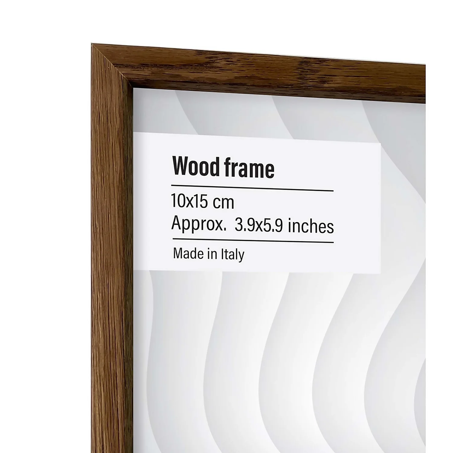 Wood Photo Frame - Set Of 2 10x15cm - Walnut 2 Wood Photo Frame - Set Of 2 10x15cm - Walnut - Image 2