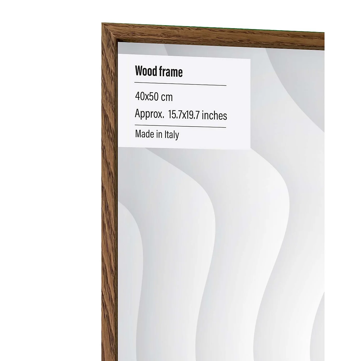 Wood Photo Frame - 40x50cm - Walnut 2 Wood Photo Frame - 40x50cm - Walnut - Image 2