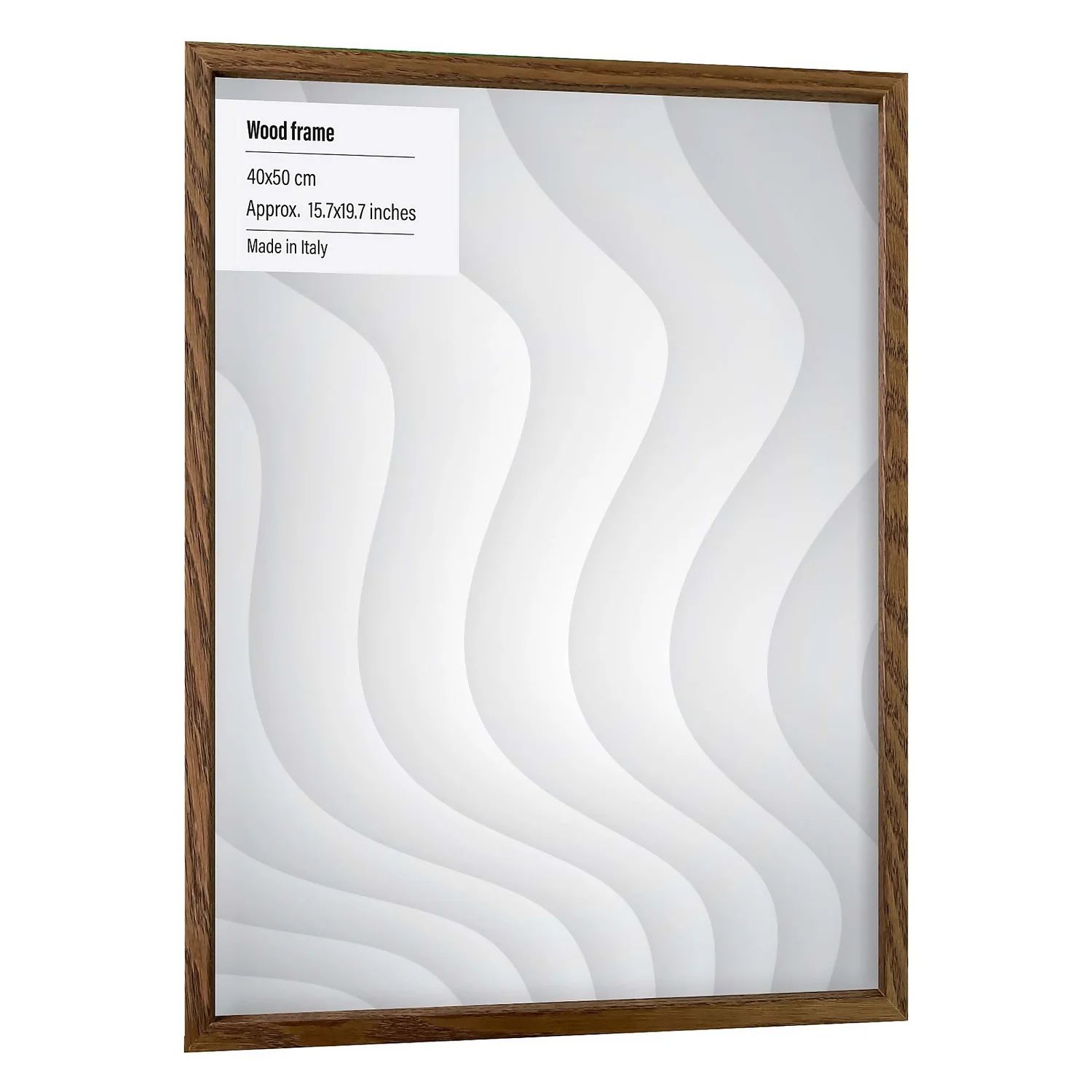 Wood Photo Frame - 40x50cm - Walnut 1 Wood Photo Frame - 40x50cm - Walnut