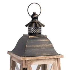 Large Wooden Lantern - Oak -Curver Shop 13036254 1024894567866810