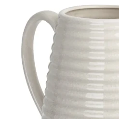 Crackle Effect Ribbed Jug - White -Curver Shop 13036255 3084894568186826
