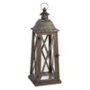 Large Wooden Lantern - Walnut