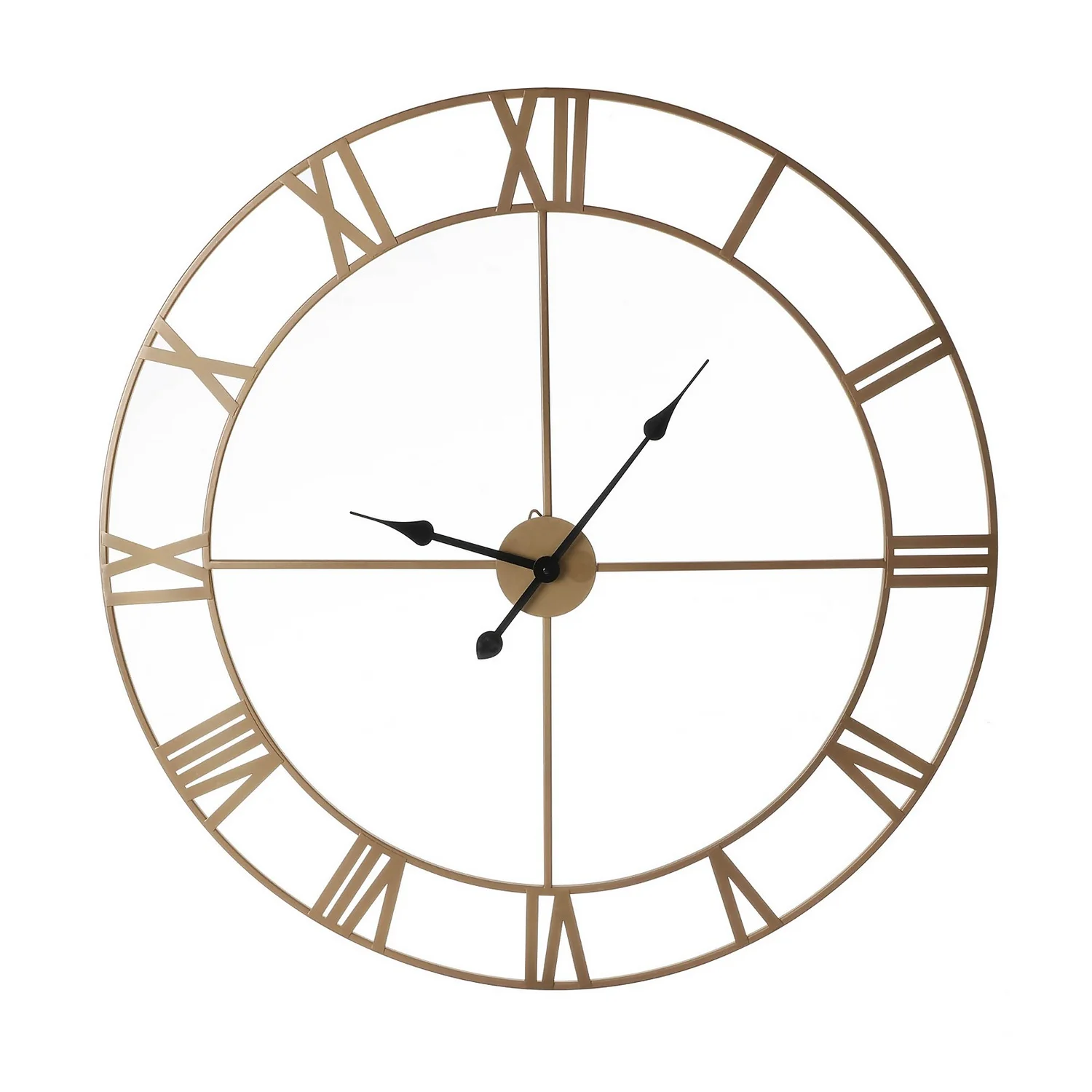 Wall Clock - Gold - 80cm 1 Wall Clock - Gold - 80cm