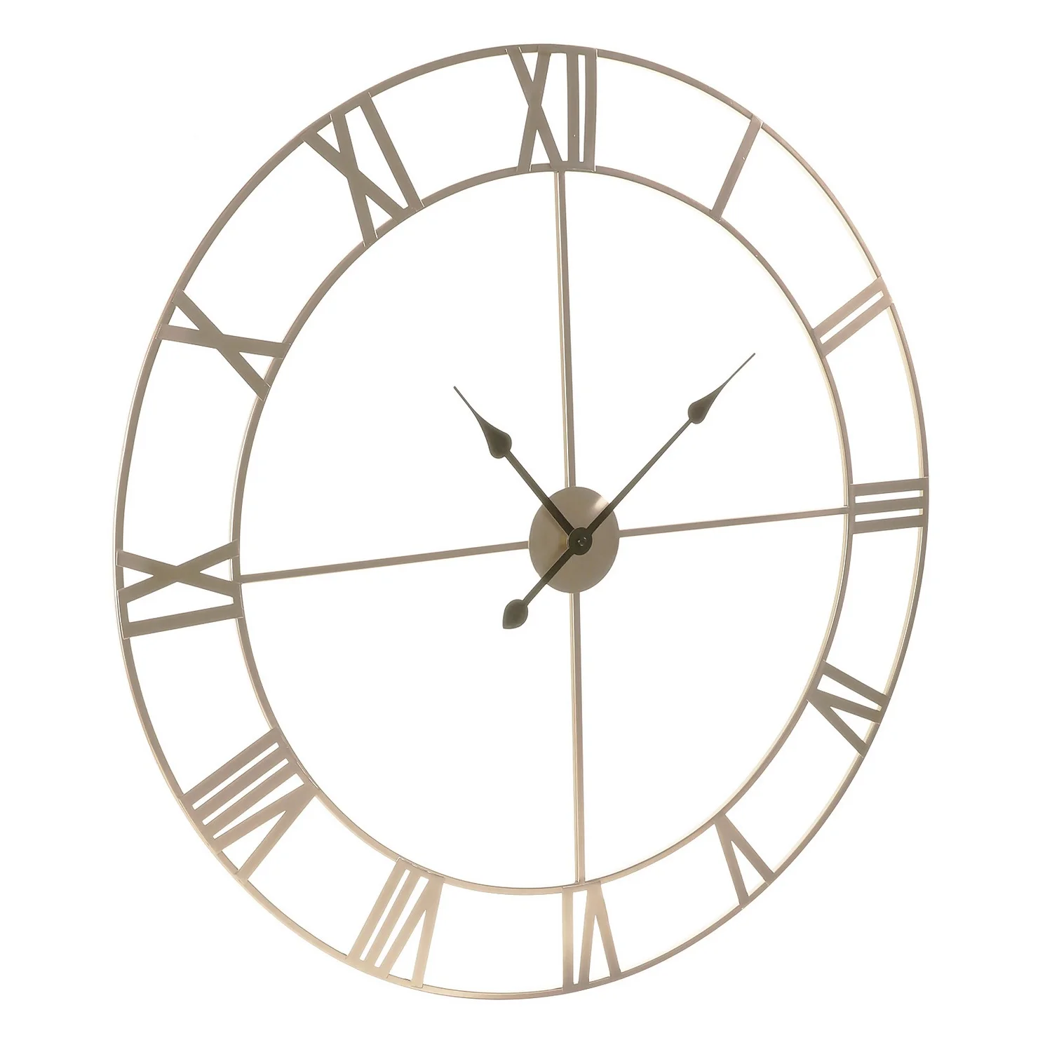 Wall Clock - Pewter - 80cm 2 Wall Clock - Pewter - 80cm - Image 2