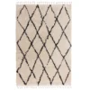 Moroccan Diamond Rug - Ivory - 120x170cm
