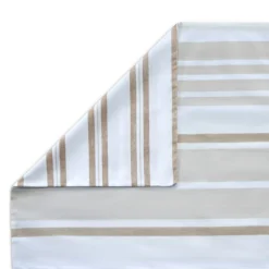 The Willow Manor Easy Care Percale Single Duvet Set Metro Stripe - Natural -Curver Shop 13116317 1434911948457005