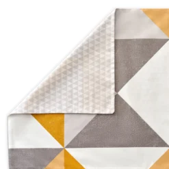 The Willow Manor Easy Care Percale Single Duvet Set Mosaic Geo - Ochre -Curver Shop 13116326 1114911948609324