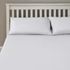 The Willow Manor Easy Care Percale King Fitted Sheet - Stone
