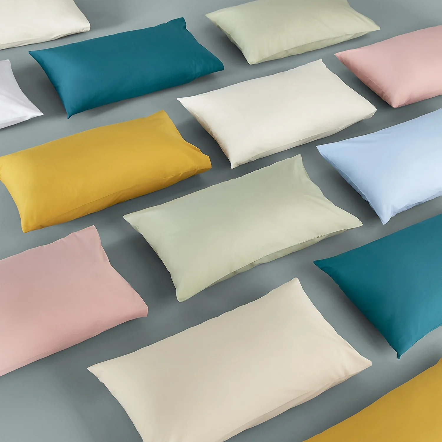 The Willow Manor Easy Care Pillowcase Pair - Ochre 2 The Willow Manor Easy Care Pillowcase Pair - Ochre - Image 2