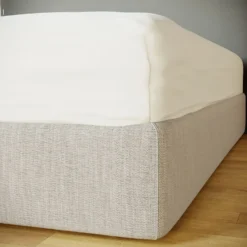 The Willow Manor 100% Cotton Percale Double Fitted Sheet - Optic White -Curver Shop 13116432 1225014368630603