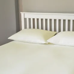 The Willow Manor 100% Cotton Percale King Fitted Sheet - Ivory