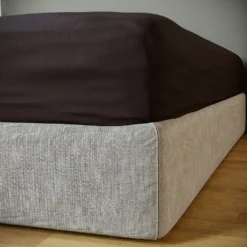 The Willow Manor 100% Cotton Percale Double Fitted Sheet - Graphite -Curver Shop 13116451 1225014368676956