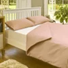 The Willow Manor Easy Care Percale King Duvet Set - Pink