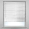 50mm Faux Wood Venetian Blind - 120cm - White