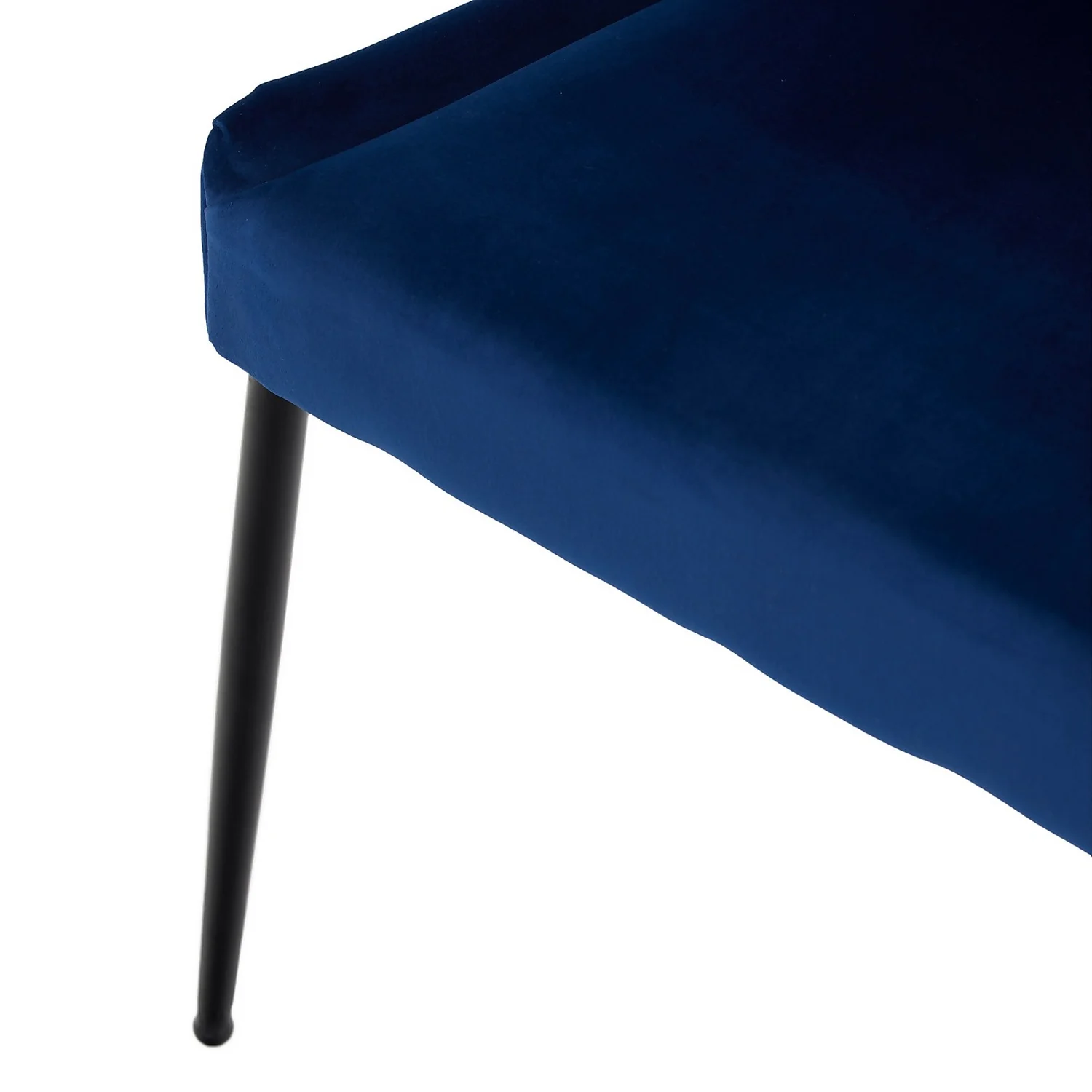 Ava Velvet Dining Chair - Set Of 2 - Navy 8 Ava Velvet Dining Chair - Set Of 2 - Navy - Image 8
