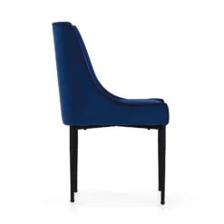 Ava Velvet Dining Chair - Set Of 2 - Navy 12 Ava Velvet Dining Chair - Set Of 2 - Navy -Curver Shop 13125758 1464933241939169