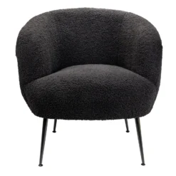 Tori Boucle Tub Chair - Black -Curver Shop 13130400 2084919264914449