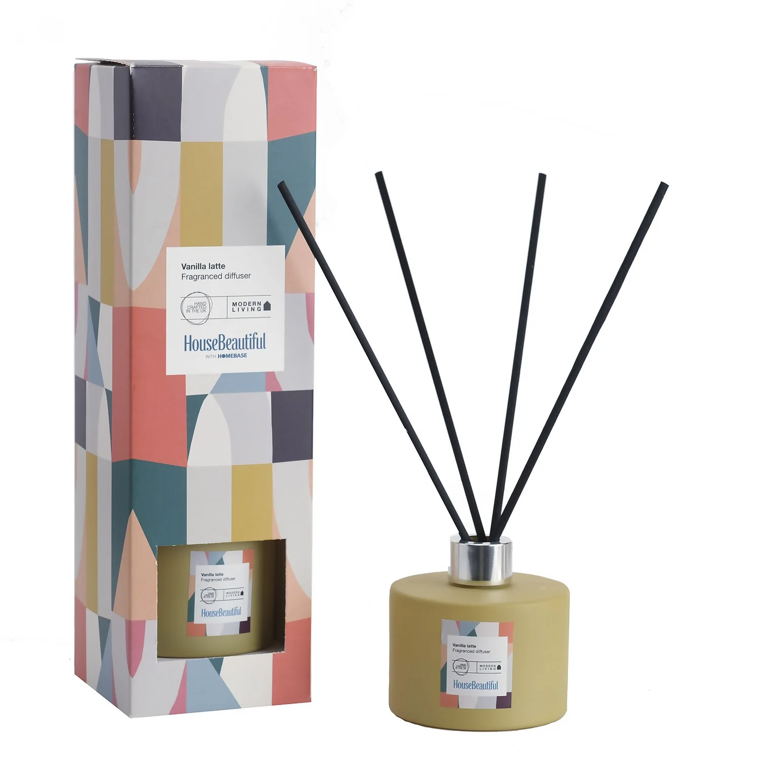 House Beautiful Vanilla Latte 200ml Diffuser 1 House Beautiful Vanilla Latte 200ml Diffuser