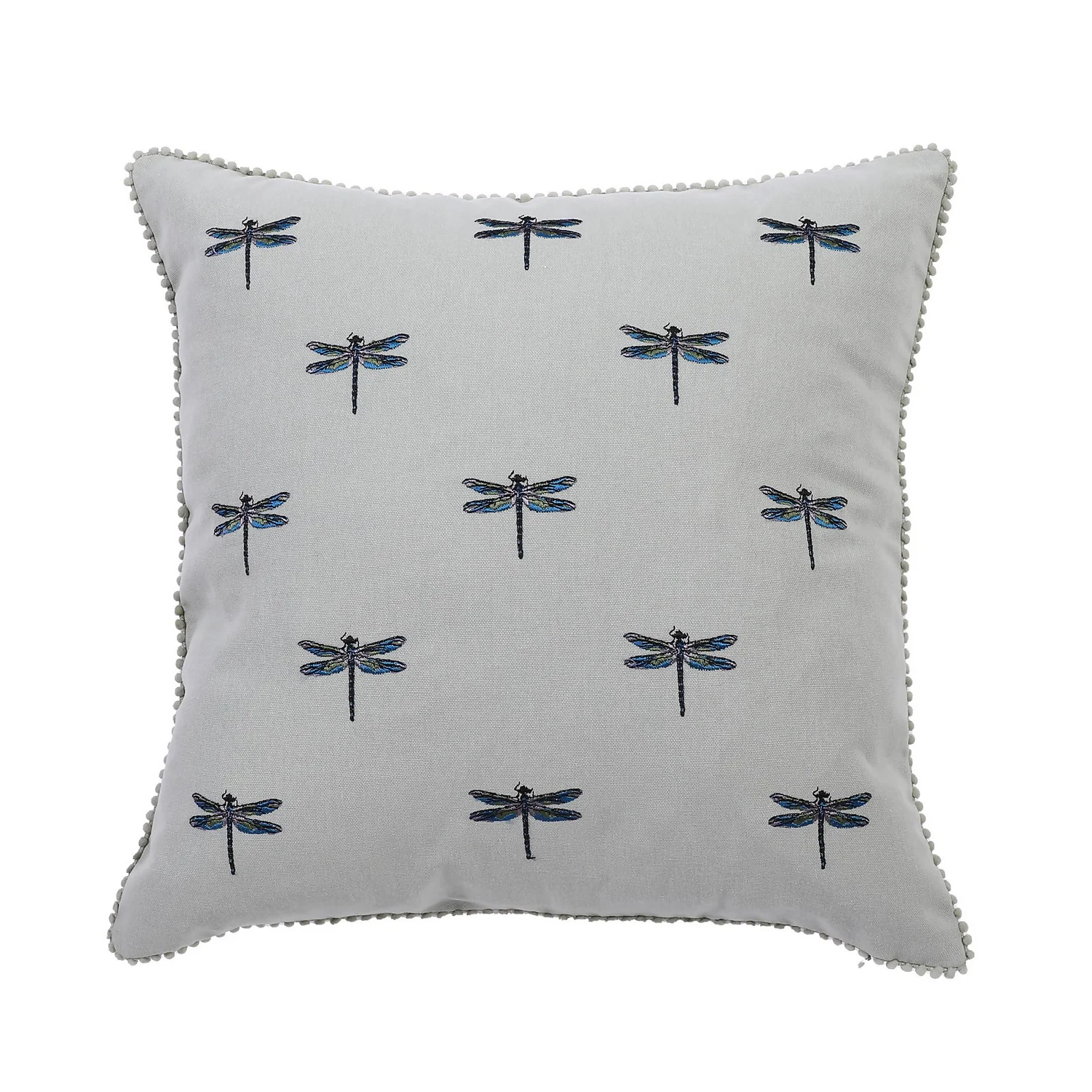 Embroidered Dragonfly Cushion 1 Embroidered Dragonfly Cushion